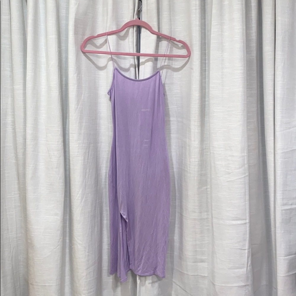 LAVENDER BODYCON SLIT DRESS🦋